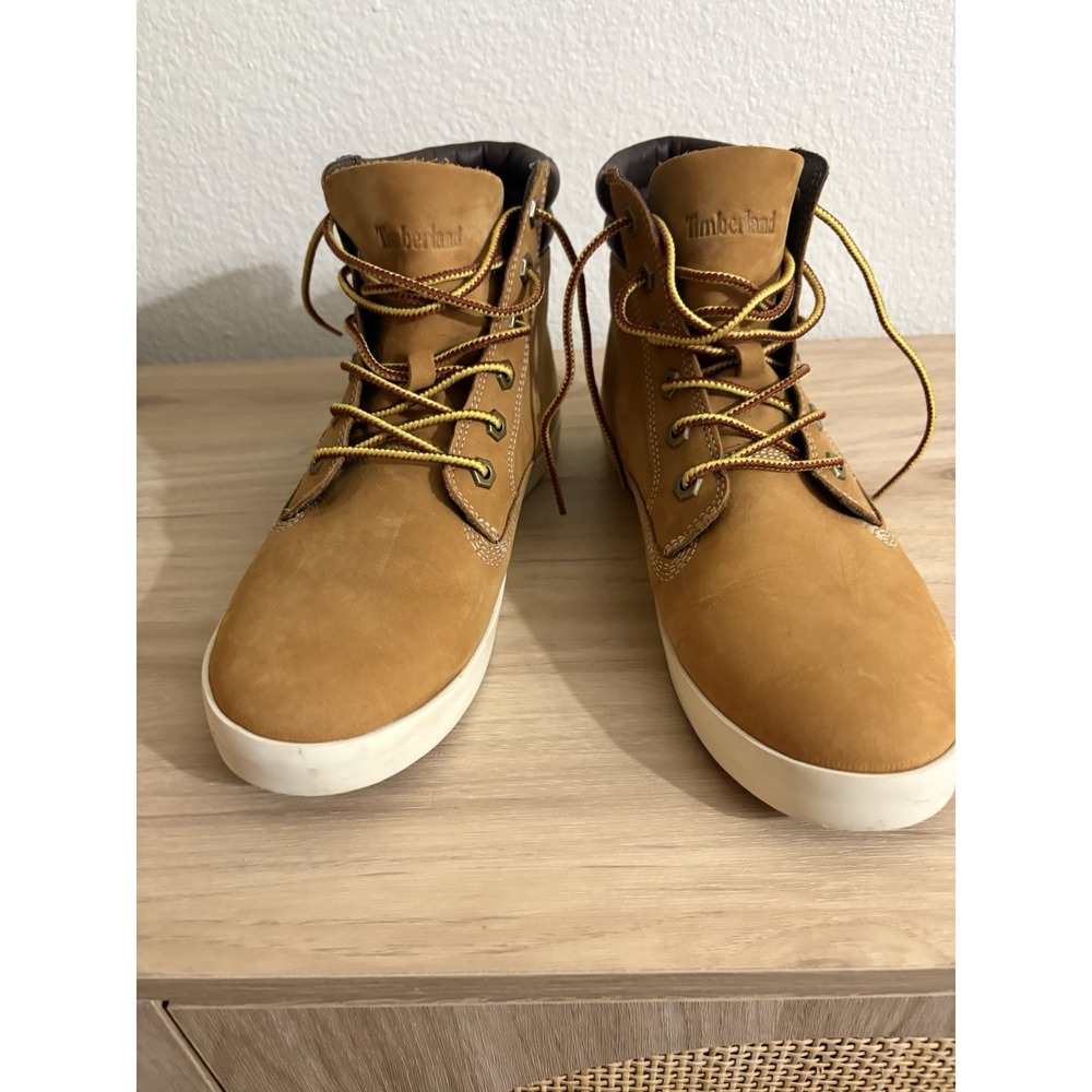 Timberland Brown Leather Ankle Boots Women's Lace Up‎ Ortholite Casual - Picture 12 of 12